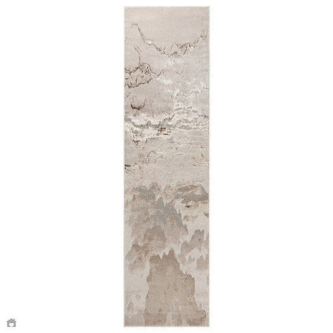 Aurora AU17 Linea Modern Abstract Distressed Marbled Metallic Shimmer Textured High-Density Soft Smooth Low Profile Polyblend Short-Pile Beige/Bronze/Brown/Champagne/Grey Rug-Asiatic Carpets-Rug Love - The Most Loved Rug Store