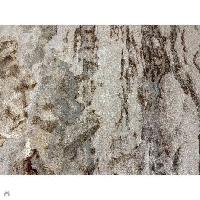 Aurora AU17 Linea Modern Abstract Distressed Marbled Metallic Shimmer Textured High-Density Soft Smooth Low Profile Polyblend Short-Pile Beige/Bronze/Brown/Champagne/Grey Rug-Asiatic Carpets-Rug Love - The Most Loved Rug Store