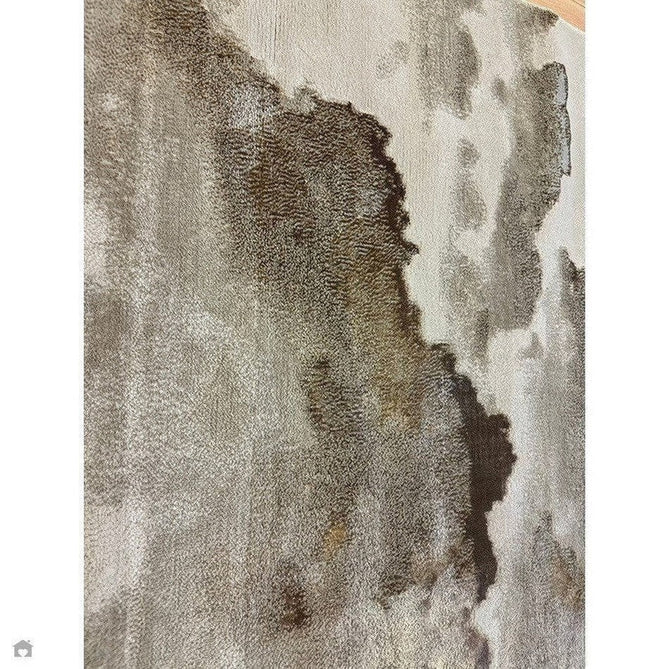 Aurora AU17 Linea Modern Abstract Distressed Marbled Metallic Shimmer Textured High-Density Soft Smooth Low Profile Polyblend Short-Pile Beige/Bronze/Brown/Champagne/Grey Rug-Asiatic Carpets-Rug Love - The Most Loved Rug Store