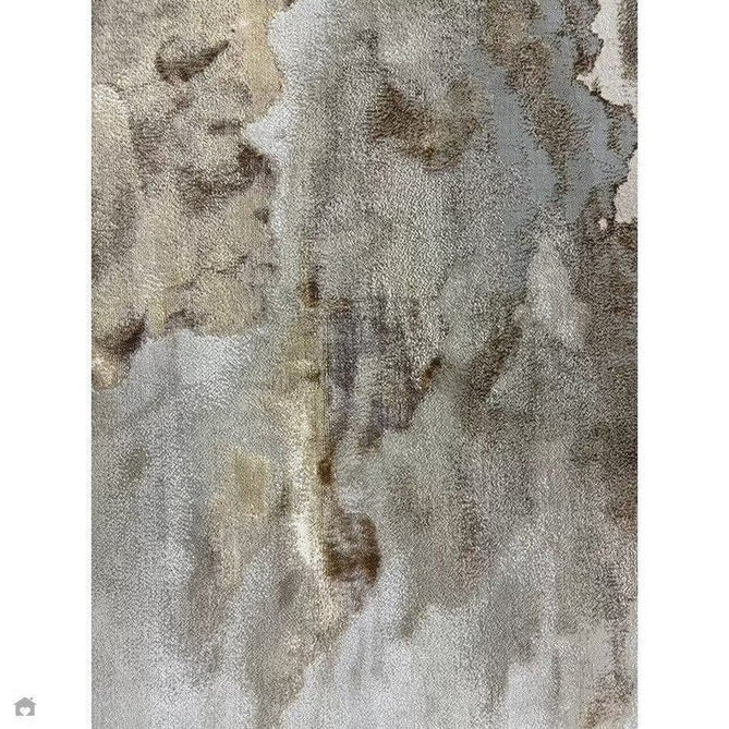 Aurora AU17 Linea Modern Abstract Distressed Marbled Metallic Shimmer Textured High-Density Soft Smooth Low Profile Polyblend Short-Pile Beige/Bronze/Brown/Champagne/Grey Rug-Asiatic Carpets-Rug Love - The Most Loved Rug Store