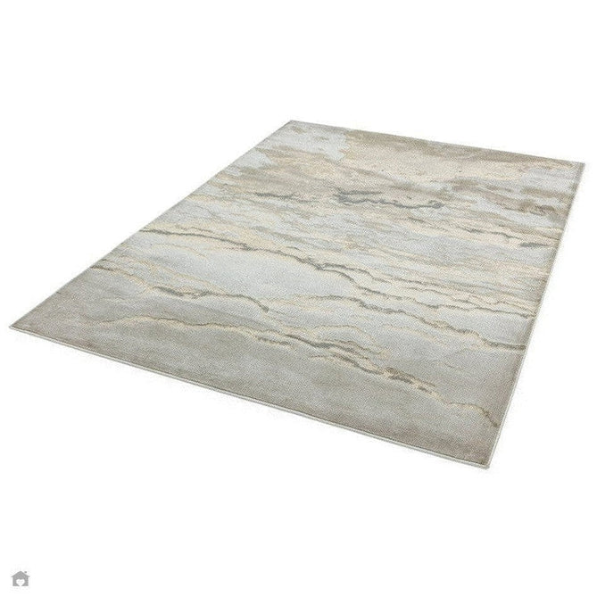 Aurora AU17 Linea Modern Abstract Distressed Marbled Metallic Shimmer Textured High-Density Soft Smooth Low Profile Polyblend Short-Pile Beige/Bronze/Brown/Champagne/Grey Rug-Asiatic Carpets-Rug Love - The Most Loved Rug Store