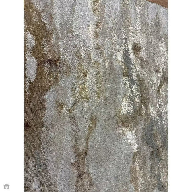 Aurora AU17 Linea Modern Abstract Distressed Marbled Metallic Shimmer Textured High-Density Soft Smooth Low Profile Polyblend Short-Pile Beige/Bronze/Brown/Champagne/Grey Rug-Asiatic Carpets-Rug Love - The Most Loved Rug Store