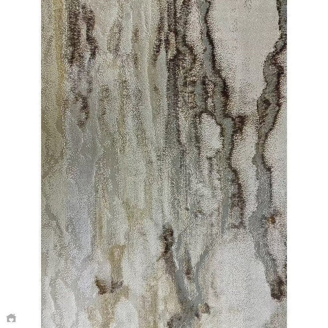 Aurora AU17 Linea Modern Abstract Distressed Marbled Metallic Shimmer Textured High-Density Soft Smooth Low Profile Polyblend Short-Pile Beige/Bronze/Brown/Champagne/Grey Rug-Asiatic Carpets-Rug Love - The Most Loved Rug Store