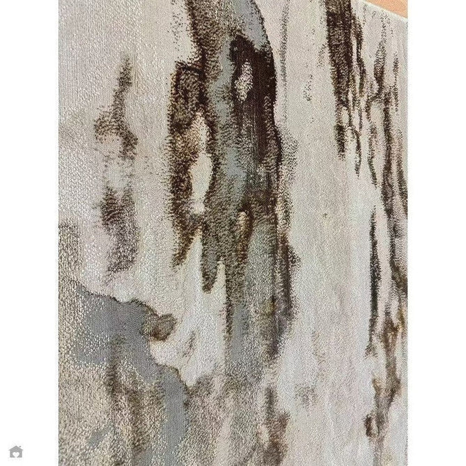 Aurora AU17 Linea Modern Abstract Distressed Marbled Metallic Shimmer Textured High-Density Soft Smooth Low Profile Polyblend Short-Pile Beige/Bronze/Brown/Champagne/Grey Rug-Asiatic Carpets-Rug Love - The Most Loved Rug Store