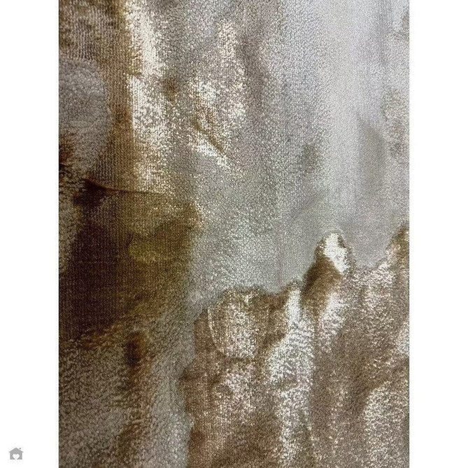 Aurora AU17 Linea Modern Abstract Distressed Marbled Metallic Shimmer Textured High-Density Soft Smooth Low Profile Polyblend Short-Pile Beige/Bronze/Brown/Champagne/Grey Rug-Asiatic Carpets-Rug Love - The Most Loved Rug Store