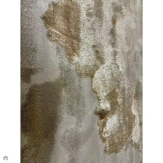 Aurora AU17 Linea Modern Abstract Distressed Marbled Metallic Shimmer Textured High-Density Soft Smooth Low Profile Polyblend Short-Pile Beige/Bronze/Brown/Champagne/Grey Rug-Asiatic Carpets-Rug Love - The Most Loved Rug Store