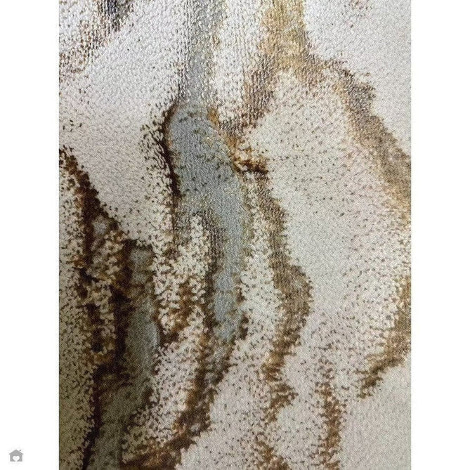 Aurora AU17 Linea Modern Abstract Distressed Marbled Metallic Shimmer Textured High-Density Soft Smooth Low Profile Polyblend Short-Pile Beige/Bronze/Brown/Champagne/Grey Rug-Asiatic Carpets-Rug Love - The Most Loved Rug Store