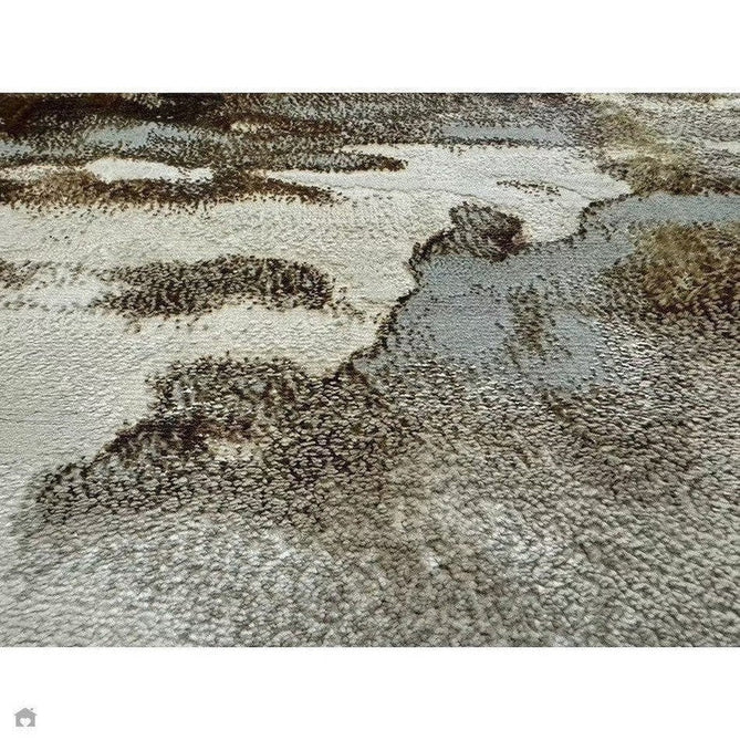 Aurora AU17 Linea Modern Abstract Distressed Marbled Metallic Shimmer Textured High-Density Soft Smooth Low Profile Polyblend Short-Pile Beige/Bronze/Brown/Champagne/Grey Rug-Asiatic Carpets-Rug Love - The Most Loved Rug Store