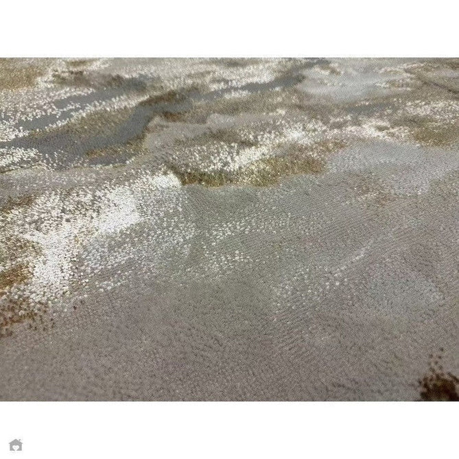 Aurora AU17 Linea Modern Abstract Distressed Marbled Metallic Shimmer Textured High-Density Soft Smooth Low Profile Polyblend Short-Pile Beige/Bronze/Brown/Champagne/Grey Rug-Asiatic Carpets-Rug Love - The Most Loved Rug Store