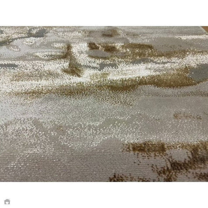 Aurora AU17 Linea Modern Abstract Distressed Marbled Metallic Shimmer Textured High-Density Soft Smooth Low Profile Polyblend Short-Pile Beige/Bronze/Brown/Champagne/Grey Rug-Asiatic Carpets-Rug Love - The Most Loved Rug Store