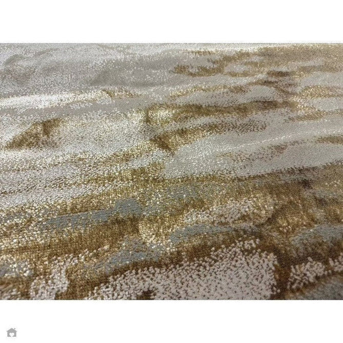 Aurora AU17 Linea Modern Abstract Distressed Marbled Metallic Shimmer Textured High-Density Soft Smooth Low Profile Polyblend Short-Pile Beige/Bronze/Brown/Champagne/Grey Rug-Asiatic Carpets-Rug Love - The Most Loved Rug Store