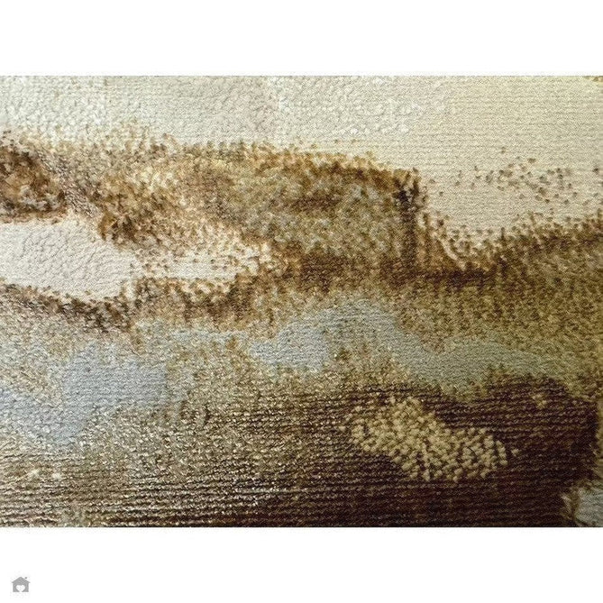 Aurora AU17 Linea Modern Abstract Distressed Marbled Metallic Shimmer Textured High-Density Soft Smooth Low Profile Polyblend Short-Pile Beige/Bronze/Brown/Champagne/Grey Rug-Asiatic Carpets-Rug Love - The Most Loved Rug Store