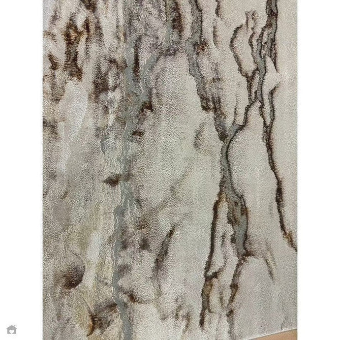 Aurora AU17 Linea Modern Abstract Distressed Marbled Metallic Shimmer Textured High-Density Soft Smooth Low Profile Polyblend Short-Pile Beige/Bronze/Brown/Champagne/Grey Rug-Asiatic Carpets-Rug Love - The Most Loved Rug Store