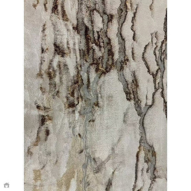 Aurora AU17 Linea Modern Abstract Distressed Marbled Metallic Shimmer Textured High-Density Soft Smooth Low Profile Polyblend Short-Pile Beige/Bronze/Brown/Champagne/Grey Rug-Asiatic Carpets-Rug Love - The Most Loved Rug Store