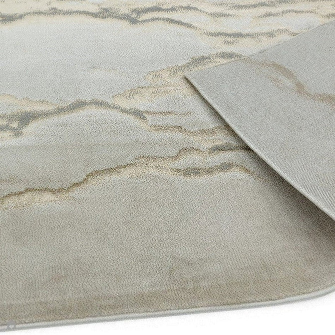 Aurora AU17 Linea Modern Abstract Distressed Marbled Metallic Shimmer Textured High-Density Soft Smooth Low Profile Polyblend Short-Pile Beige/Bronze/Brown/Champagne/Grey Runner-Asiatic Carpets-Rug Love - The Most Loved Rug Store