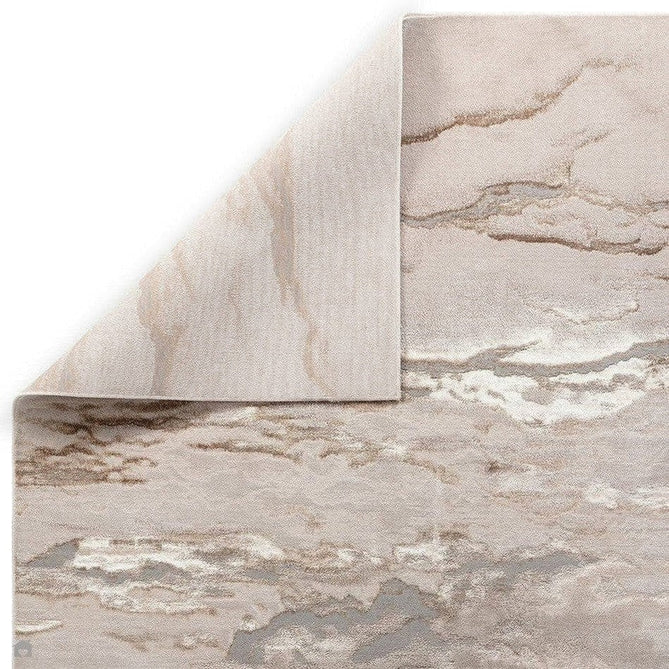 Aurora AU17 Linea Modern Abstract Distressed Marbled Metallic Shimmer Textured High-Density Soft Smooth Low Profile Short-Pile Beige/Bronze/Brown/Champagne Runner-Asiatic Carpets-Rug Love - The Most Loved Rug Store