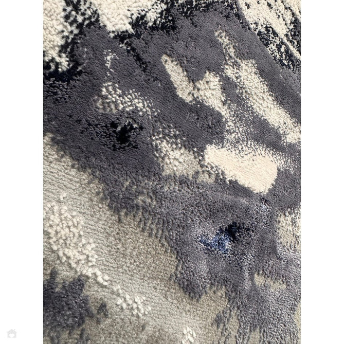 Aurora AU20 Storm Modern Abstract Distressed Marbled Metallic Shimmer Textured High-Density Soft Smooth Low Profile Polyblend Short-Pile Cream/Navy Blue/Charcoal/Silver/Blue-Grey/Pale Beige Rug-Asiatic Carpets-Rug Love - The Most Loved Rug Store