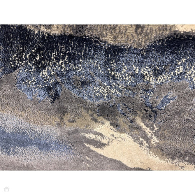 Aurora AU20 Storm Modern Abstract Distressed Marbled Metallic Shimmer Textured High-Density Soft Smooth Low Profile Polyblend Short-Pile Cream/Navy Blue/Charcoal/Silver/Blue-Grey/Pale Beige Rug-Asiatic Carpets-Rug Love - The Most Loved Rug Store