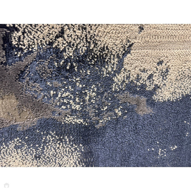 Aurora AU20 Storm Modern Abstract Distressed Marbled Metallic Shimmer Textured High-Density Soft Smooth Low Profile Short-Pile Navy Blue/Blue/Charcoal/Silver Rug-Asiatic Carpets-Rug Love - The Most Loved Rug Store