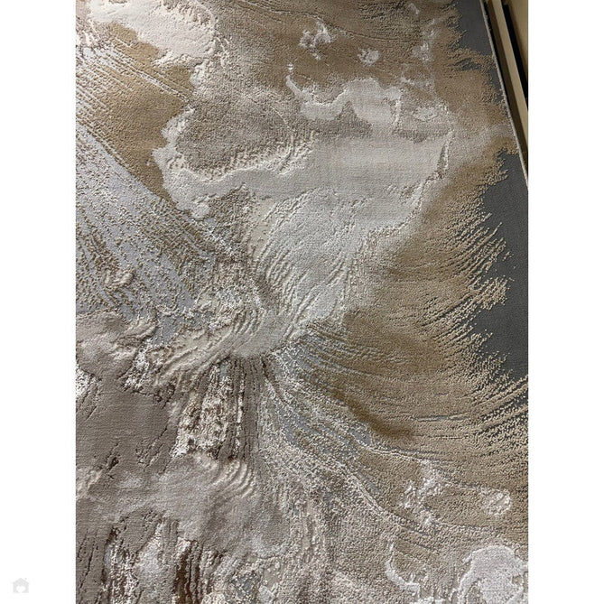 Aurora AU23 Etch Modern Abstract Distressed Marbled Metallic Shimmer Textured High-Density Soft Smooth Low Profile Short-Pile Beige/Grey/Bronze/Cream Rug-Asiatic Carpets-Rug Love - The Most Loved Rug Store
