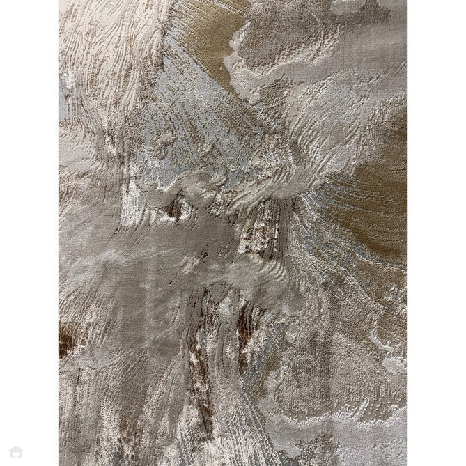 Aurora AU23 Etch Modern Abstract Distressed Marbled Metallic Shimmer Textured High-Density Soft Smooth Low Profile Short-Pile Beige/Grey/Bronze/Cream Rug-Asiatic Carpets-Rug Love - The Most Loved Rug Store