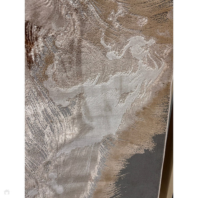 Aurora AU23 Etch Modern Abstract Distressed Marbled Metallic Shimmer Textured High-Density Soft Smooth Low Profile Short-Pile Beige/Grey/Bronze/Cream Rug-Asiatic Carpets-Rug Love - The Most Loved Rug Store