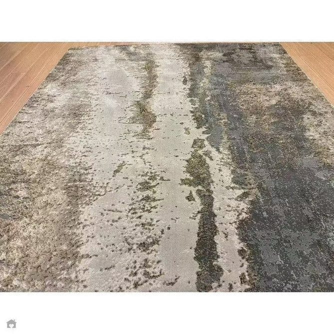 Aurora AU24 Cliff Modern Abstract Distressed Marbled Metallic Shimmer Textured High-Density Soft Smooth Low Profile Polyblend Short-Pile Grey/Beige/Bronze/Cream/Gold Rug-Asiatic Carpets-Rug Love - The Most Loved Rug Store