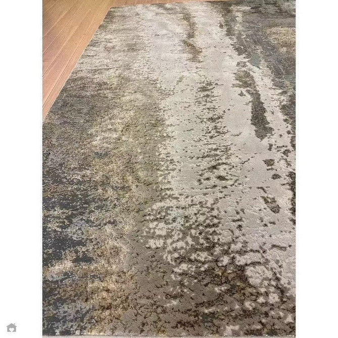 Aurora AU24 Cliff Modern Abstract Distressed Marbled Metallic Shimmer Textured High-Density Soft Smooth Low Profile Polyblend Short-Pile Grey/Beige/Bronze/Cream/Gold Rug-Asiatic Carpets-Rug Love - The Most Loved Rug Store