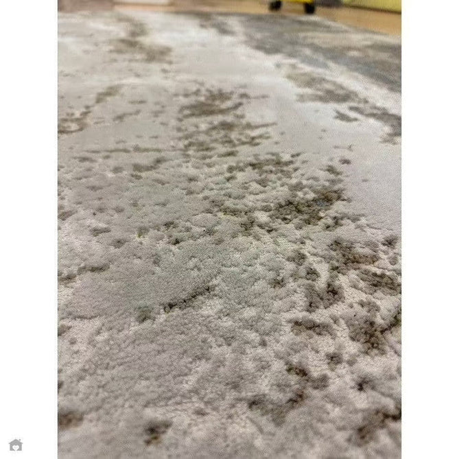 Aurora AU24 Cliff Modern Abstract Distressed Marbled Metallic Shimmer Textured High-Density Soft Smooth Low Profile Polyblend Short-Pile Grey/Beige/Bronze/Cream/Gold Rug-Asiatic Carpets-Rug Love - The Most Loved Rug Store