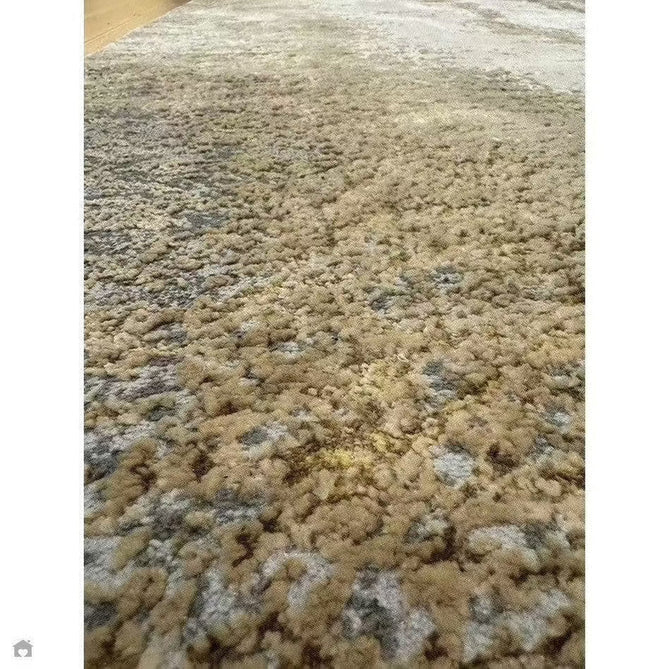 Aurora AU24 Cliff Modern Abstract Distressed Marbled Metallic Shimmer Textured High-Density Soft Smooth Low Profile Polyblend Short-Pile Grey/Beige/Bronze/Cream/Gold Rug-Asiatic Carpets-Rug Love - The Most Loved Rug Store