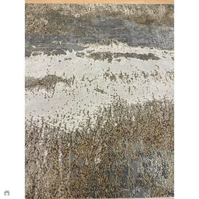 Aurora AU24 Cliff Modern Abstract Distressed Marbled Metallic Shimmer Textured High-Density Soft Smooth Low Profile Polyblend Short-Pile Grey/Beige/Bronze/Cream/Gold Rug-Asiatic Carpets-Rug Love - The Most Loved Rug Store