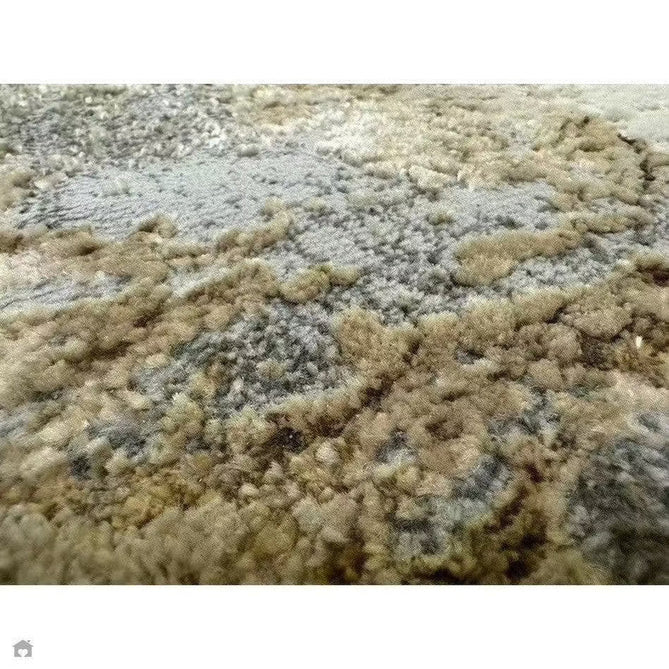 Aurora AU24 Cliff Modern Abstract Distressed Marbled Metallic Shimmer Textured High-Density Soft Smooth Low Profile Polyblend Short-Pile Grey/Beige/Bronze/Cream/Gold Rug-Asiatic Carpets-Rug Love - The Most Loved Rug Store