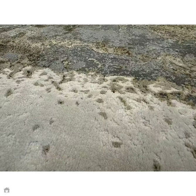 Aurora AU24 Cliff Modern Abstract Distressed Marbled Metallic Shimmer Textured High-Density Soft Smooth Low Profile Polyblend Short-Pile Grey/Beige/Bronze/Cream/Gold Rug-Asiatic Carpets-Rug Love - The Most Loved Rug Store