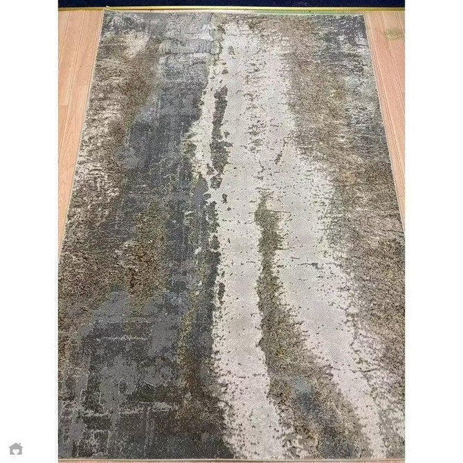 Aurora AU24 Cliff Modern Abstract Distressed Marbled Metallic Shimmer Textured High-Density Soft Smooth Low Profile Polyblend Short-Pile Grey/Beige/Bronze/Cream/Gold Rug-Asiatic Carpets-Rug Love - The Most Loved Rug Store
