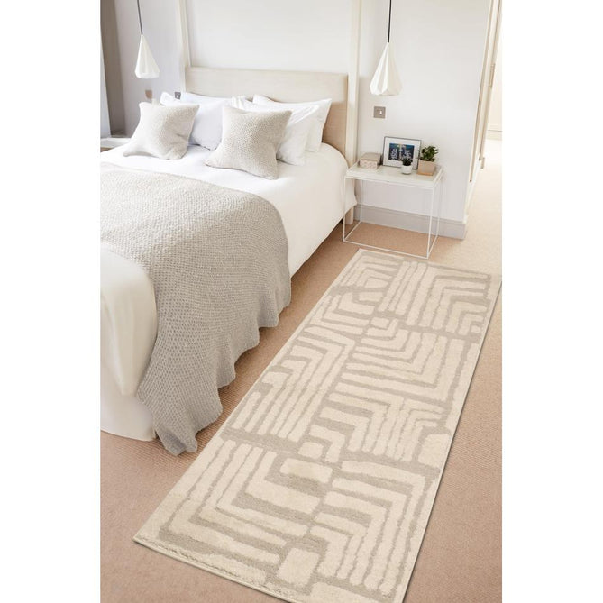 Ava Illusion Cream Runner-Melrose-Rug Love - The Most Loved Rug Store