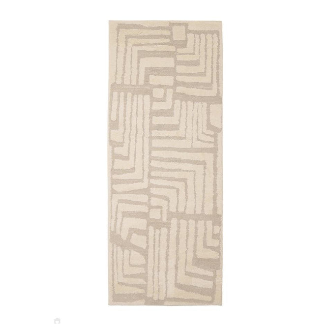 Ava Illusion Cream Runner-Melrose-Rug Love - The Most Loved Rug Store