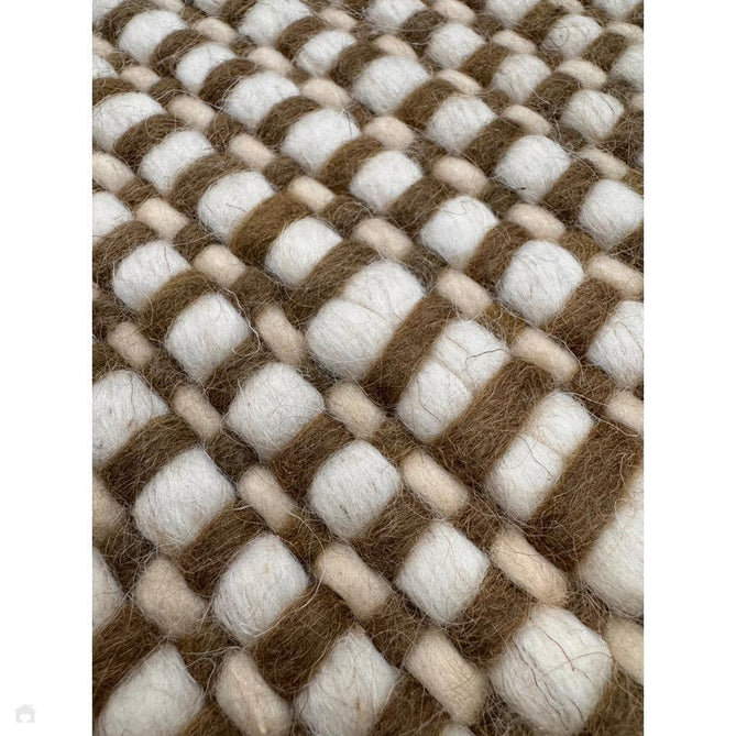 Avalon Modern Plain Beaded Basketweave Hand-Woven Textured Wool Flatweave Beige/Cream/Deep Forest Green Rug-Asiatic Carpets-Rug Love - The Most Loved Rug Store