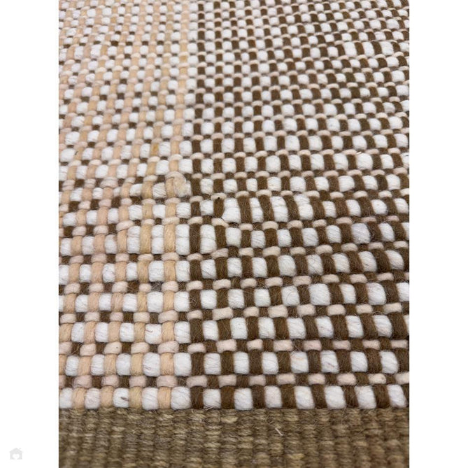 Avalon Modern Plain Beaded Basketweave Hand-Woven Textured Wool Flatweave Beige/Cream/Deep Forest Green Rug-Asiatic Carpets-Rug Love - The Most Loved Rug Store