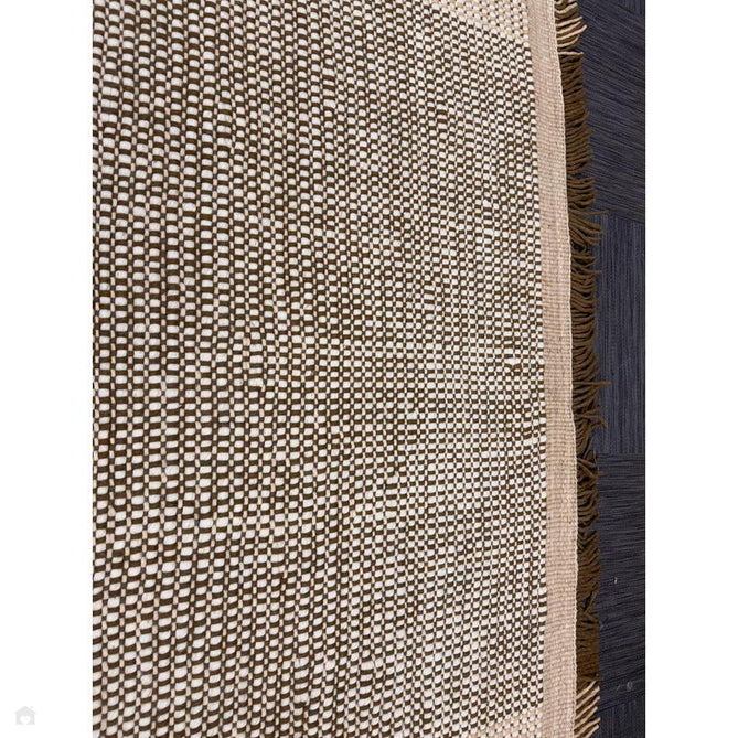Avalon Modern Plain Beaded Basketweave Hand-Woven Textured Wool Flatweave Beige/Cream/Deep Forest Green Rug-Asiatic Carpets-Rug Love - The Most Loved Rug Store