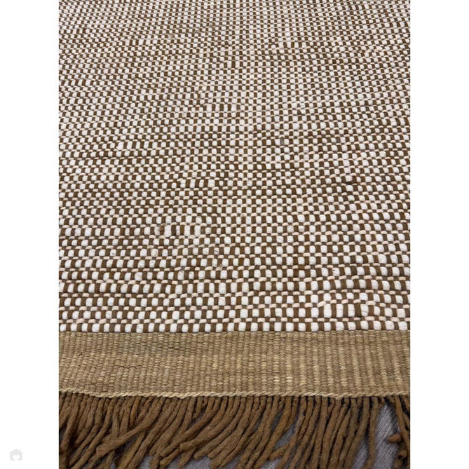 Avalon Modern Plain Beaded Basketweave Hand-Woven Textured Wool Flatweave Beige/Cream/Deep Forest Green Rug-Asiatic Carpets-Rug Love - The Most Loved Rug Store