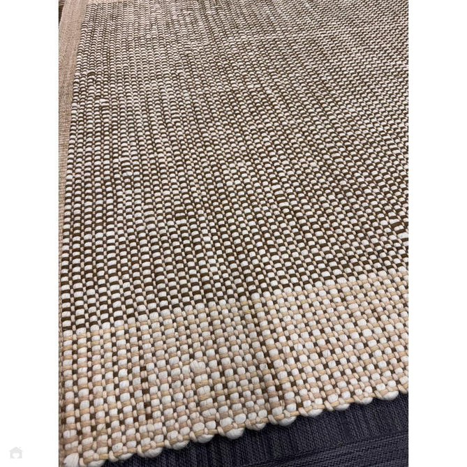 Avalon Modern Plain Beaded Basketweave Hand-Woven Textured Wool Flatweave Beige/Cream/Deep Forest Green Rug-Asiatic Carpets-Rug Love - The Most Loved Rug Store