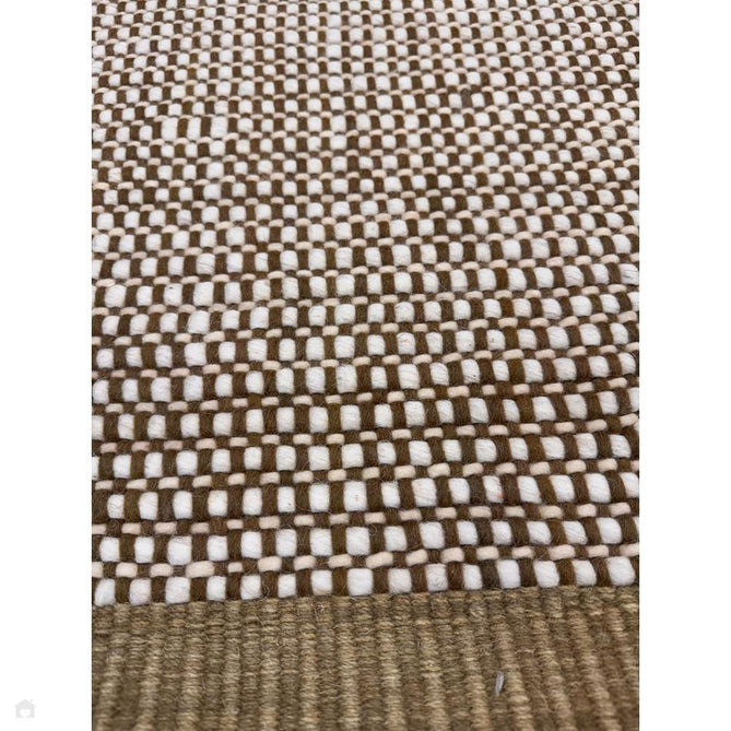 Avalon Modern Plain Beaded Basketweave Hand-Woven Textured Wool Flatweave Beige/Cream/Deep Forest Green Rug-Asiatic Carpets-Rug Love - The Most Loved Rug Store