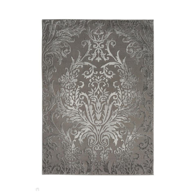 Avery Damask Grey Rug-Melrose-Rug Love - The Most Loved Rug Store