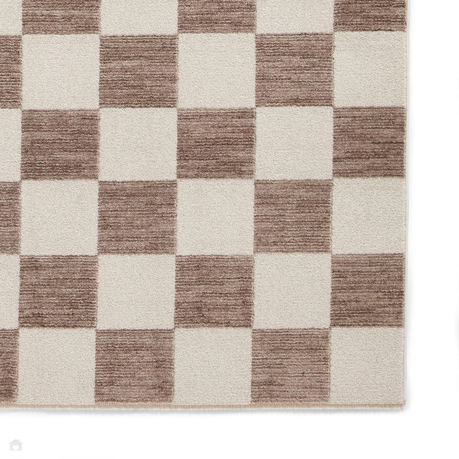 Baltimore 66618 Modern Checkerboard High-Density Smooth Polyester Flat-Pile Grey Runner-Think Rugs-Rug Love - The Most Loved Rug Store