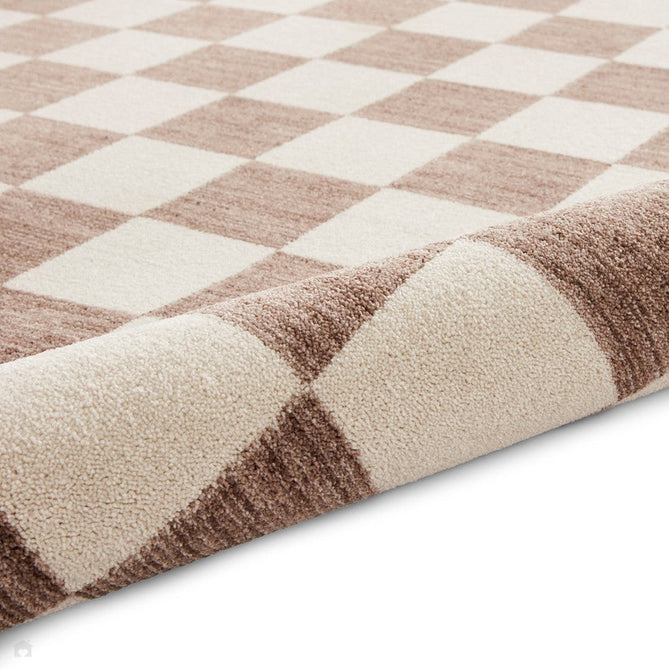 Baltimore 66618 Modern Checkerboard High-Density Smooth Polyester Flat-Pile Grey Runner-Think Rugs-Rug Love - The Most Loved Rug Store