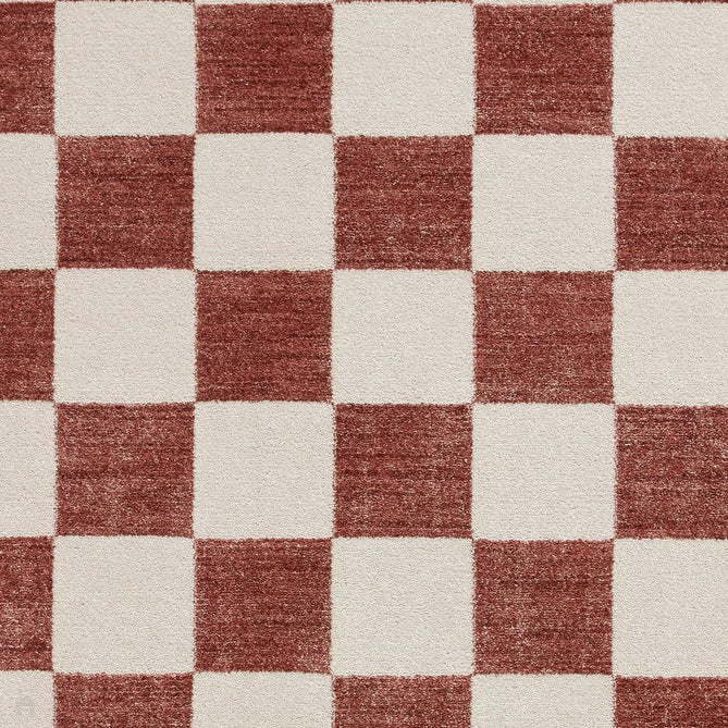 Baltimore 66618 Modern Checkerboard High-Density Smooth Polyester Flat-Pile Plum Runner-Think Rugs-Rug Love - The Most Loved Rug Store