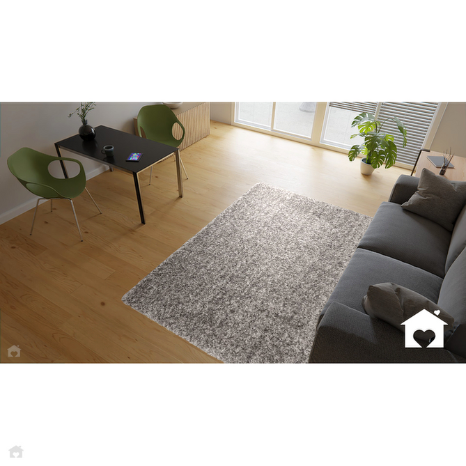 Barnaby Super Plush Heavyweight High-Density Luxury Hand-Woven Super Soft-Touch High-Pile Plain Polyester Shaggy Graphite Grey/Charcoal Rug-Asiatic Carpets-Rug Love - The Most Loved Rug Store