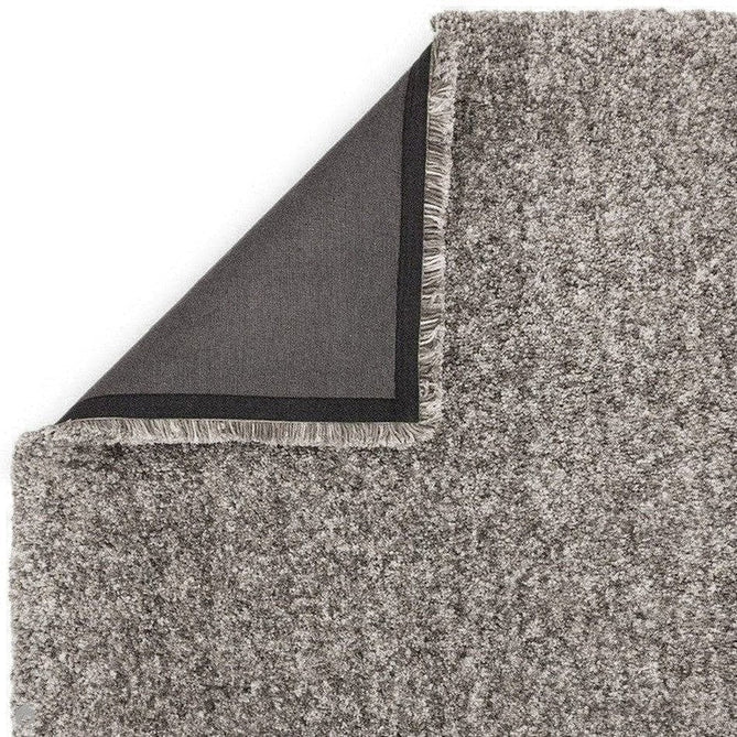 Barnaby Super Plush Heavyweight High-Density Luxury Hand-Woven Super Soft-Touch High-Pile Plain Polyester Shaggy Graphite Grey/Charcoal Rug-Asiatic Carpets-Rug Love - The Most Loved Rug Store