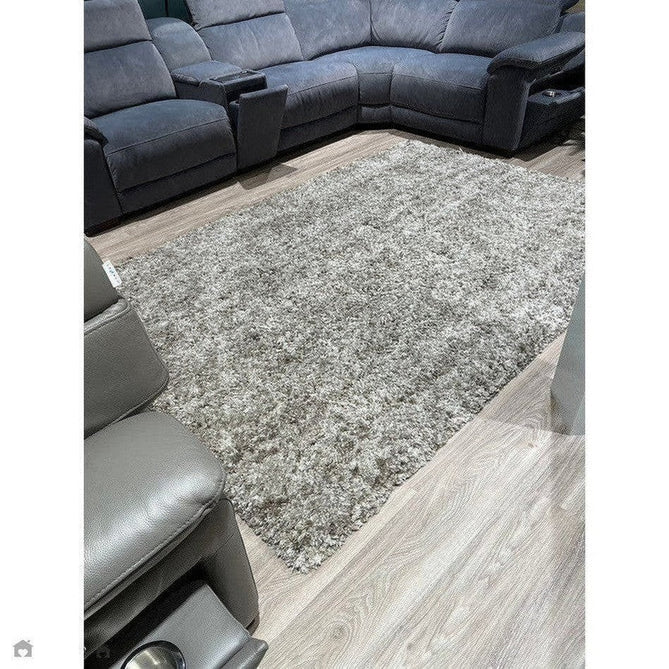 Barnaby Super Plush Heavyweight High-Density Luxury Hand-Woven Super Soft-Touch High-Pile Plain Polyester Shaggy Graphite Grey/Charcoal Rug-Asiatic Carpets-Rug Love - The Most Loved Rug Store