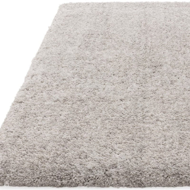 Barnaby Super Plush Heavyweight High-Density Luxury Hand-Woven Super Soft-Touch High-Pile Plain Polyester Shaggy Silver/Grey Rug-Asiatic Carpets-Rug Love - The Most Loved Rug Store